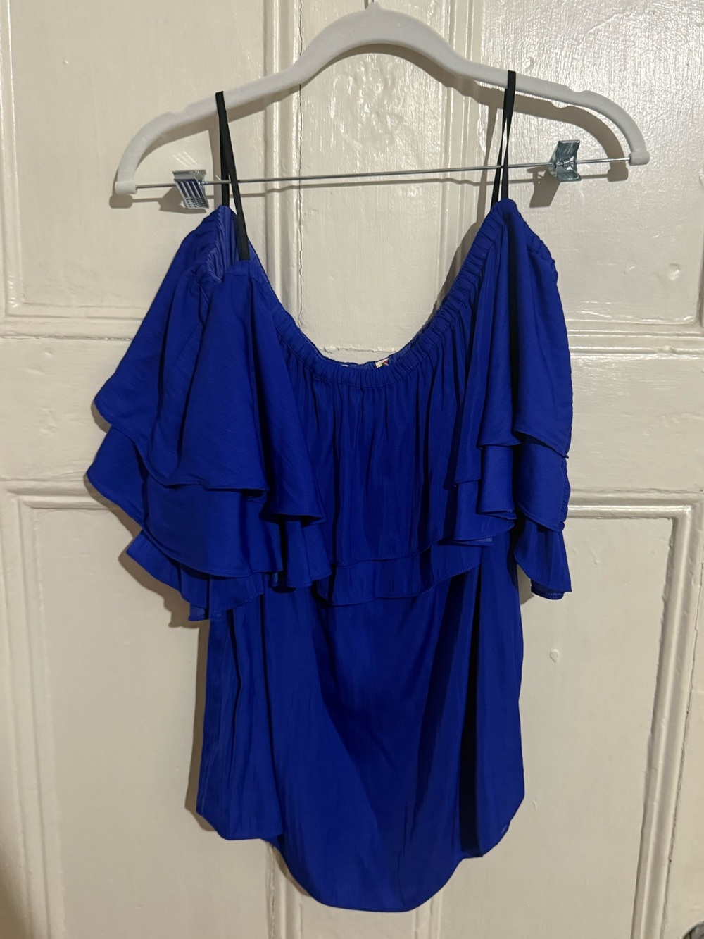 Lilly Pulitzer Royal Blue Ruffle Off-Shoulder Camisole
